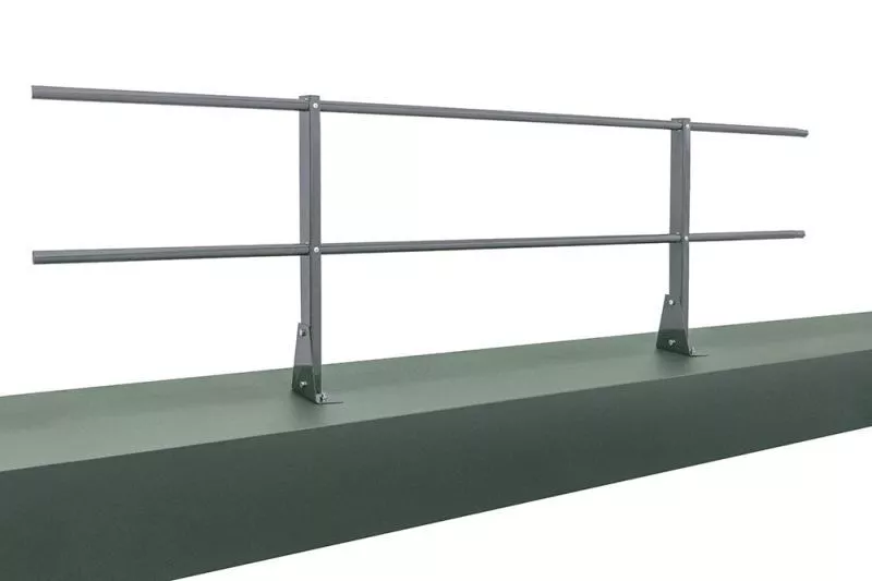 Ограждение кровельное д/парапета на плоскую кровлю RAL 7004 (2,0х0,6м) купить в екатеринбурге