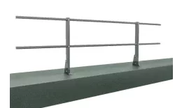 Ограждение кровельное для парапета на плоскую кровлю RAL 7004 (2,0х0,9м)ОЦ. Артикул: 44348