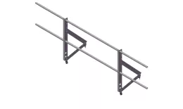 Ограждение кровельное Optima 0,65х2м RAL 6005. Артикул: 44379