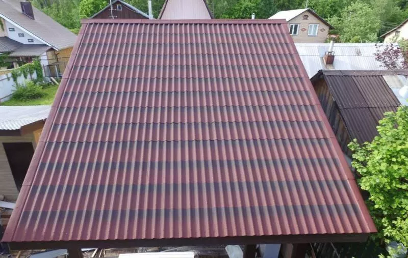 Черепица Ондулин 1950х950 мм, коричневая купить в екатеринбурге