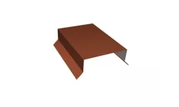 Парапетная крышка прямая 125мм 0,5 Satin Matt TX RAL 8004 терракота (2м). Артикул: 35858