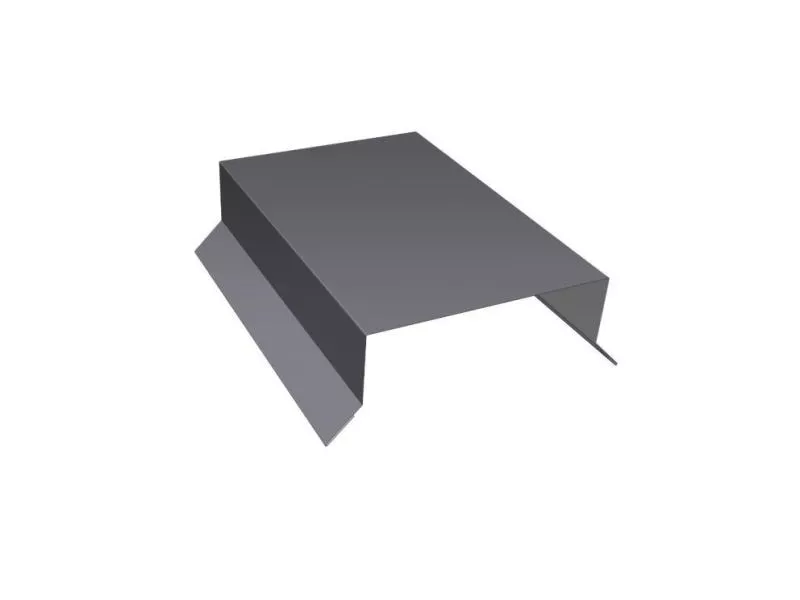 Парапетная крышка прямая 100мм 0,5 Satin с пленкой RAL 7004 сигнальный серый (2м) купить в екатеринбурге