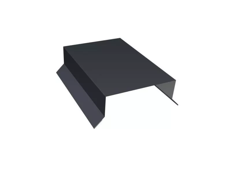 Парапетная крышка прямая 100мм 0,5 Satin Matt RAL 7024 мокрый асфальт (2м) купить в екатеринбурге