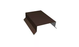 Парапетная крышка прямая 100мм 0,5 Satin Matt RAL 8017 шоколад (2м). Артикул: 34847