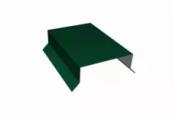 Парапетная крышка прямая 100мм 0,5 Satin с пленкой RAL 6005 зеленый мох (3м) – Купить оптом и в розницу