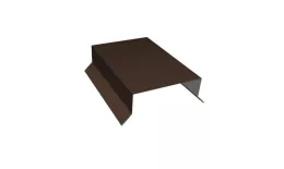 Парапетная крышка прямая 125мм 0,5 Drap TX RAL 8017 шоколад (2м). Артикул: 35003
