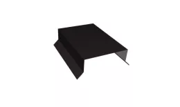Парапетная крышка прямая 100мм 0,45 Drap-double TX RAL 9005 черный (2,5м). Цена: 1943 руб. Артикул: 35624