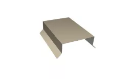 Парапетная крышка прямая 100мм 0,5 Satin с пленкой RAL 1015 светлая слоновая кость (2м). Артикул: 34853