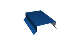 Парапетная крышка прямая 100мм 0,5 Satin с пленкой RAL 5005 сигнальный синий (2м). Артикул: 35708