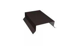 Парапетная крышка прямая 125мм 0,5 Satin Matt TX RR 32 темно-коричневый (2м). Артикул: 35864