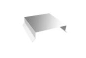 Парапетная крышка прямая 150мм 0,45 Zn (2,5м) – Купить оптом и в розницу