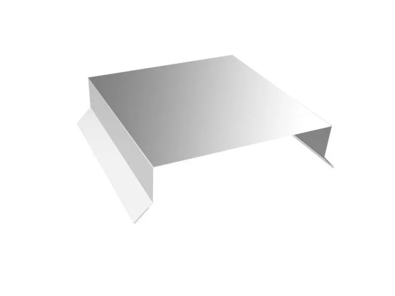 Парапетная крышка прямая 125мм 0,45 Zn (3м) купить в екатеринбурге