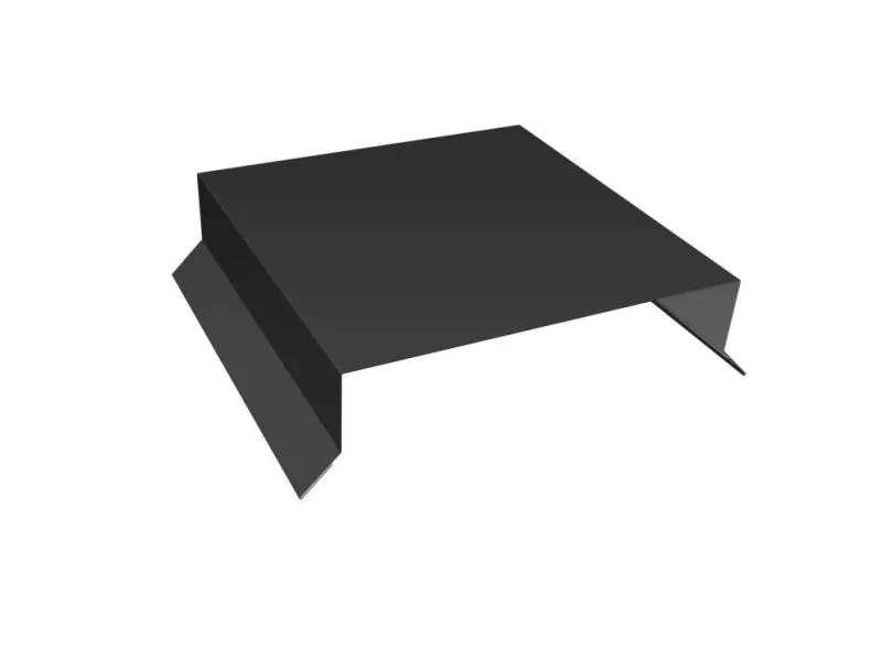 Парапетная крышка прямая 150мм 0,5 Satin с пленкой RAL 7016 антрацитово-серый (3м) купить в екатеринбурге