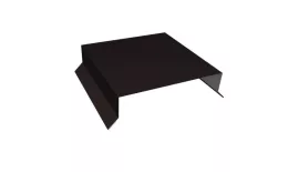 Парапетная крышка прямая 150мм 0,5 Satin с пленкой RAL 9005 черный (2м). Цена: 1894 руб. Артикул: 35977