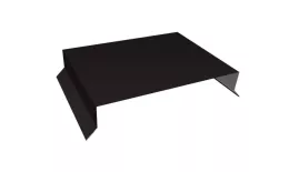 Парапетная крышка прямая 200мм 0,5 Satin Matt TX RAL 9005 черный (3м). Цена: 4462 руб. Артикул: 36067