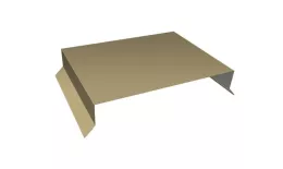 Парапетная крышка прямая 125мм 0,4 PE с пленкой RAL 1014 слоновая кость (3м). Цена: 1219 руб. Артикул: 35757