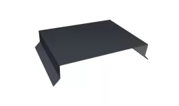 Парапетная крышка прямая 200мм 0,5 Satin с пленкой RAL 7024 мокрый асфальт (2м). Цена: 2511 руб. Артикул: 36078