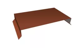 Парапетная крышка прямая 390мм 0,5 Satin Matt TX RAL 8004 терракота (2,5м). Цена: 5552 руб. Артикул: 36323