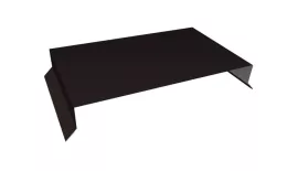 Парапетная крышка прямая 250мм 0,5 Satin Matt RAL 9005 черный (3м). Цена: 4462 руб. Артикул: 36188