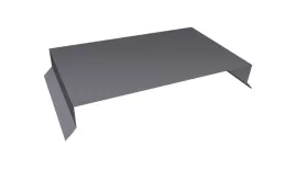 Парапетная крышка прямая 250мм 0,5 Satin с пленкой RAL 7004 сигнальный серый (2м). Цена: 2511 руб. Артикул: 36212