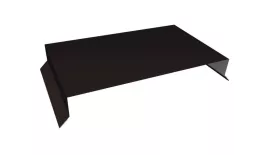 Парапетная крышка прямая 390мм 0,5 Satin Matt TX RAL 9005 черный (2м). Цена: 4442 руб. Артикул: 36328