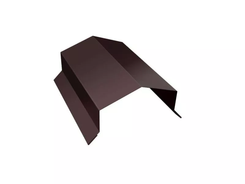 Парапетная крышка угольная 100мм 0,5 Satin Matt TX RAL 8017 шоколад (2м) купить в екатеринбурге