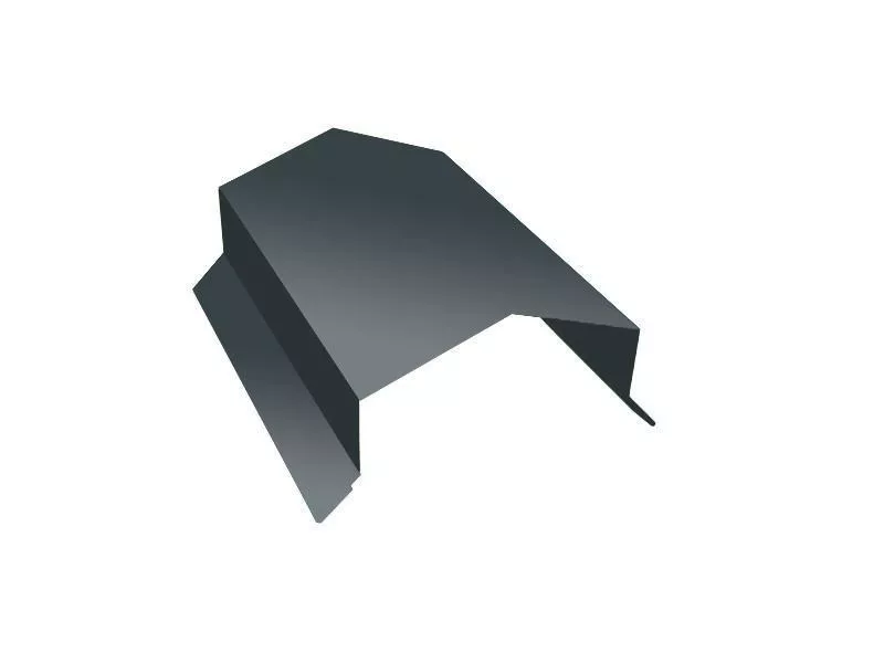 Парапетная крышка угольная 200мм 0,5 Satin с пленкой RAL 7016 антрацитово-серый (3м) купить в екатеринбурге