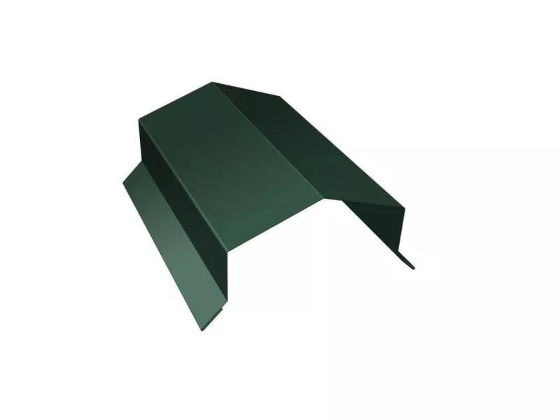 Парапетная крышка угольная 250мм 0,45 Drap TX RAL 6005 зеленый мох (2,5м) купить в екатеринбурге