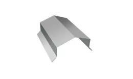 Парапетная крышка угольная 125мм 0,45 PE с пленкой RAL 7005 мышино-серый (2м). Артикул: 33961