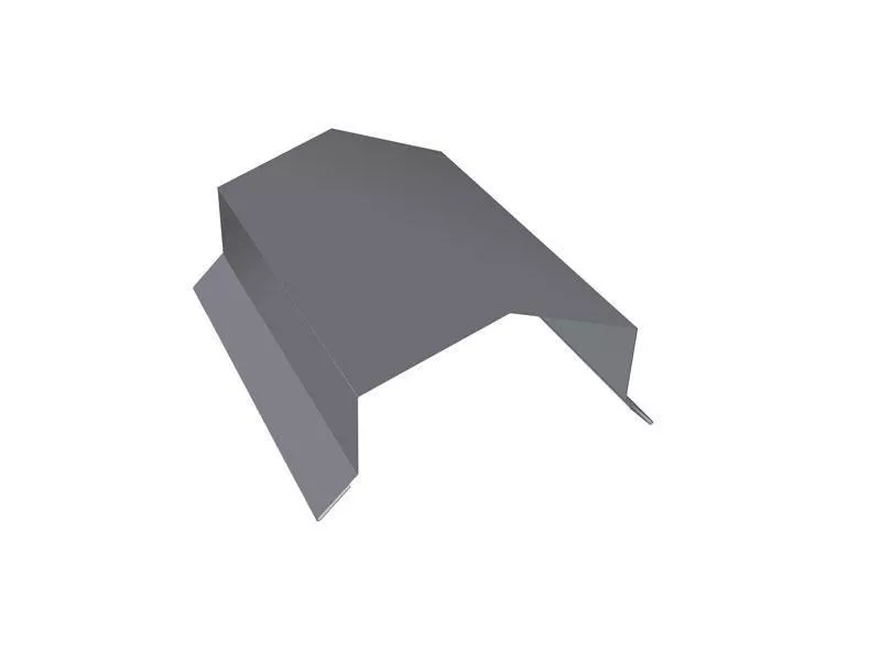 Парапетная крышка угольная 250мм 0,5 Satin с пленкой RAL 7004 сигнальный серый (2м) купить в екатеринбурге