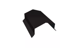 Парапетная крышка угольная 250мм 0,5 Satin с пленкой RAL 9005 черная (3м). Цена: 3767 руб. Артикул: 34308