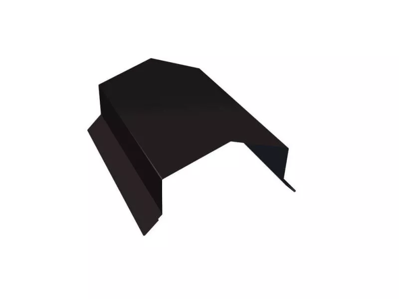 Парапетная крышка угольная 125мм 0,5 PurPro Matt 275 RAL 9005 черный (2,5м) купить в екатеринбурге
