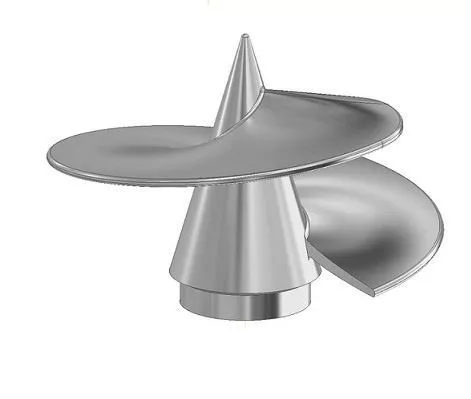Наконечник винтовой сварной для сваи d 51-57. RAL 9005 Черный купить в екатеринбурге