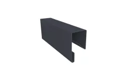 Планка П-образная заборная 17 0,45 Drap-double TX RAL 7024 мокрый асфальт (3м). Цена: 872 руб. Артикул: 30704