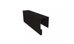 Планка П-образная заборная 17 0,45 Drap-double TX RAL 9005 черный (3м). Цена: 872 руб. Артикул: 30707