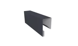 Планка П-образная заборная 17 0,45 Drap RAL 7024 мокрый асфальт (2м). Цена: 512 руб. Артикул: 30676