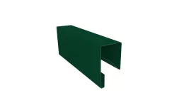 Планка П-образная заборная 17 0,45 PE-Double с пленкой RAL 6005 зеленый мох (3м). Цена: 714 руб. Артикул: 30497