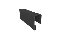 Планка П-образная заборная 17 0,45 PE-Double с пленкой RAL 7016 антрацитово-серый (3м). Цена: 714 руб. Артикул: 30740