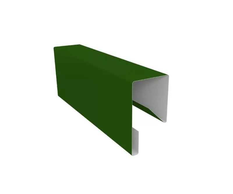 Планка П-образная заборная 17 0,45 PE с пленкой RAL 6002 лиственно-зеленый (3м) купить в екатеринбурге