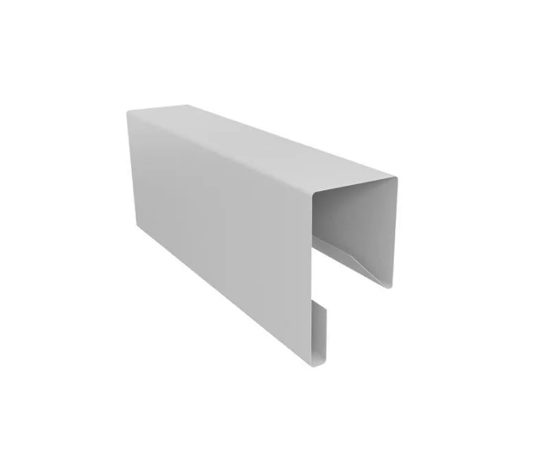 Планка П-образная заборная 17 0,45 PE с пленкой RAL 9003 сигнальный белый (2м) купить в екатеринбурге