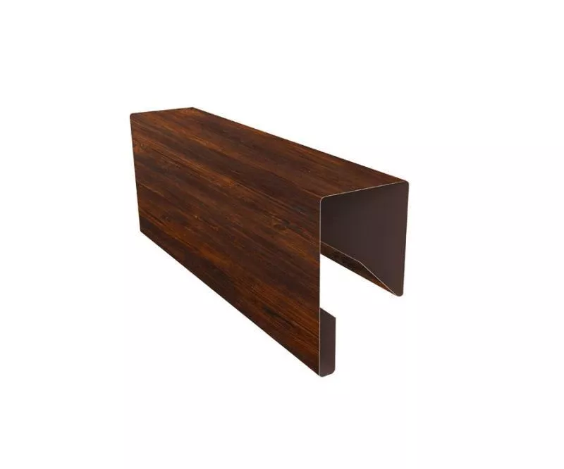Планка П-образная заборная 17 0,45 Print Elite Chestnut Wood TwinColor (2м) купить в екатеринбурге