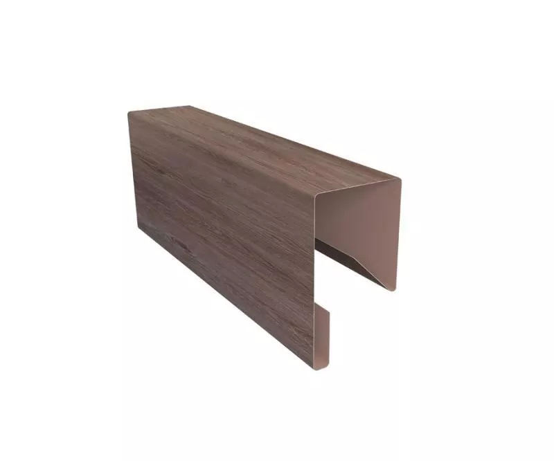 Планка П-образная заборная 17 0,45 Print Elite White Wood TwinColor (3м) купить в екатеринбурге