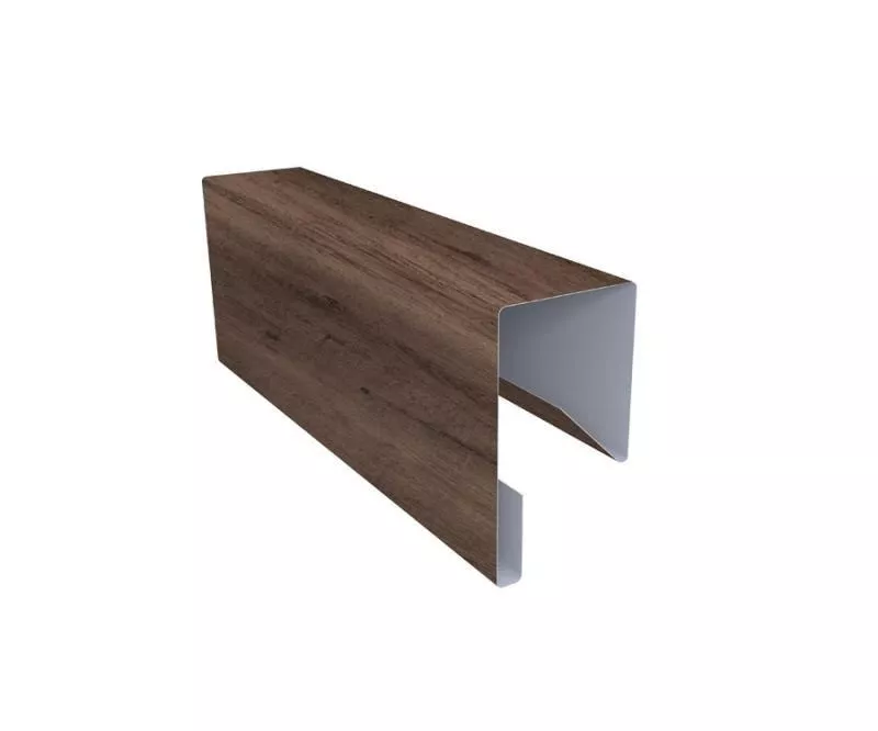 Планка П-образная заборная 17 0,45 Print Premium Almond Wood Fresh (2,5м) купить в екатеринбурге