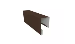 Планка П-образная заборная 17 0,5 Drap TX RAL 8017 шоколад (3м). Цена: 788 руб. Артикул: 30585