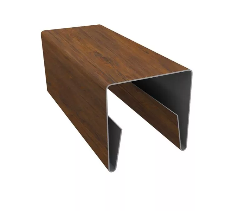 Планка П-образная заборная 20 0,45 Print Elite Chestnut Wood TwinColor (2,5м) купить в екатеринбурге