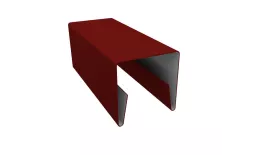 Планка П-образная заборная 20 0,5 Satin с пленкой RAL 3011 коричнево-красный (3м). Цена: 802 руб. Артикул: 31124