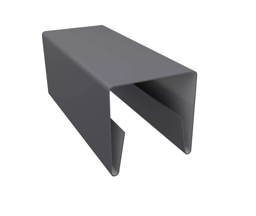 Планка П-образная заборная 20 0,5 Satin с пленкой RAL 7004 сигнальный серый (2м) купить в екатеринбурге