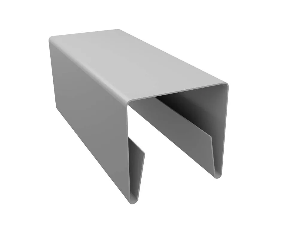 Планка П-образная заборная 20 0,5 Satin с пленкой RAL 9003 сигнальный белый (2,5м) купить в екатеринбурге