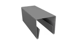 Планка П-образная заборная 20 0,5 Satin с пленкой RAL 9006бело-алюминиевый (3м). Цена: 802 руб. Артикул: 31144