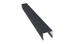 Планка П-образная заборная 24 0,45 Drap TX RAL 7024 мокрый асфальт (3м). Цена: 767 руб. Артикул: 31670